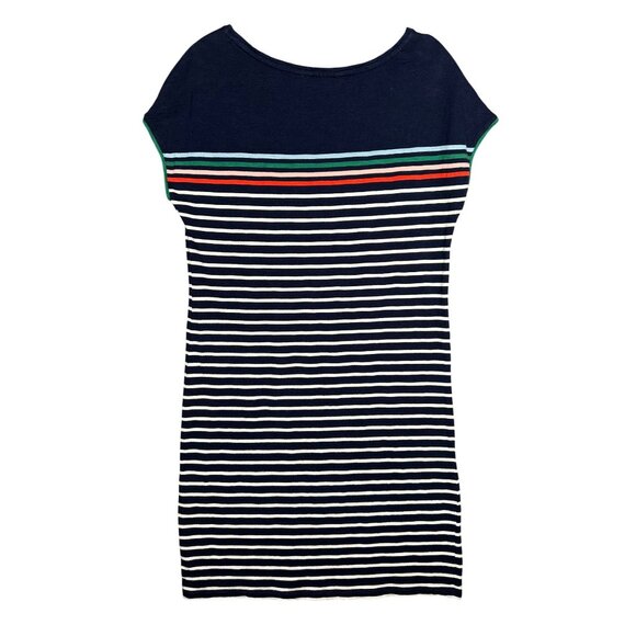 Boden Blue 100% Cotton Stripe Leah Jersey T-Shirt‎ Dress Size 6 Preppy Old Money - Picture 4 of 8